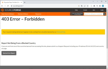 Сайт SourceForge. Скріншот Олексія Антикуза