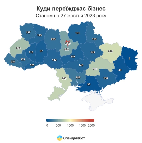 Через війну релокувалися майже 8000 компаній: звідки переїжджали й куди (ІНФОГРАФІКА) - INFBusiness