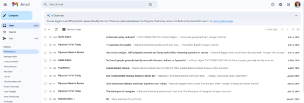 Тепер ви можете читати електронні листи Джеффрі Епштейна в робочій версії його поштової скриньки. - INFBusiness