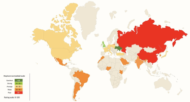 Репутація України. Була проаналізована у 21 із 38 країн дослідження, де було проведено 46 055 інтерв'ю. /Дослідження Reputation Lab: Репутація України у світі