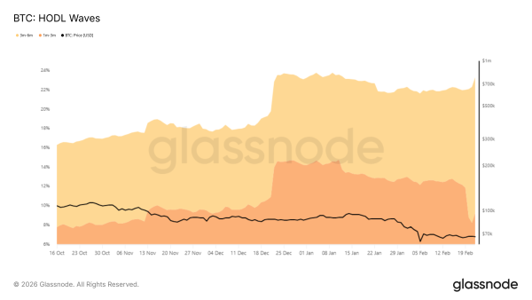 Хвилі HODL біткоїну