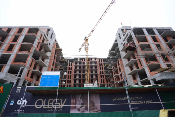 Завершено монолітне будівництво в OLEGIV Boutique Residence