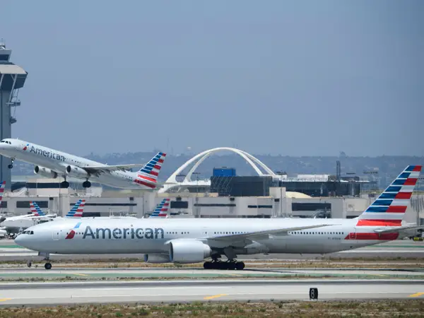 An American 777-300ER.