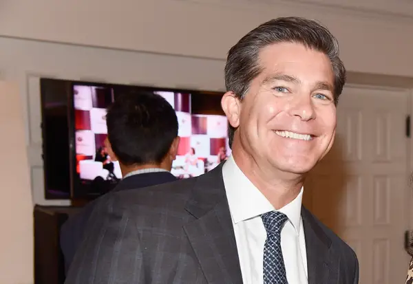 President & CEO, Gerber Kawasaki, Ross Gerber (L) and CEO/Founder, INVAR, Elizabeth Koshy attend TheWrap's 8th Annual TheGrill at Montage Beverly Hills on October 3, 2017 in Beverly Hills, California. (Photo by Frazer Harrison/Getty Images)