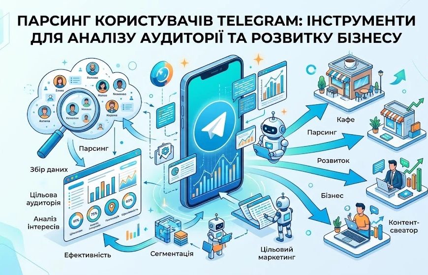 Парсинг користувачів Telegram: інструменти для аналізу аудиторії та розвитку бізнесу