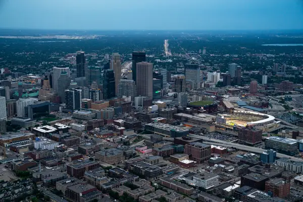 Aerial view of Minneapolis, MN