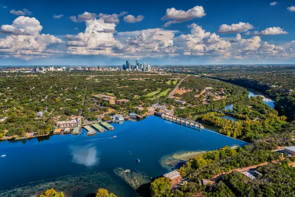 Aerial view near Austin, Texas