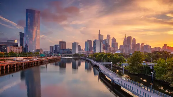 Philadelphia skyline.