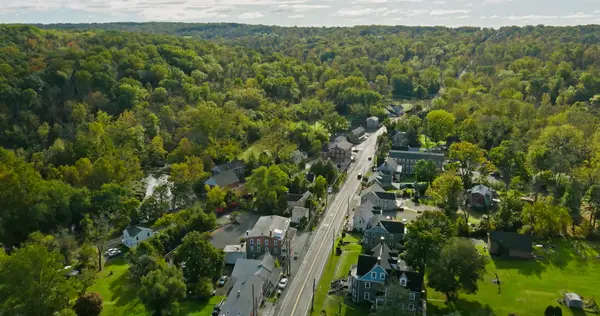 Aerial shot of Green Lane in Montgomery County, PA